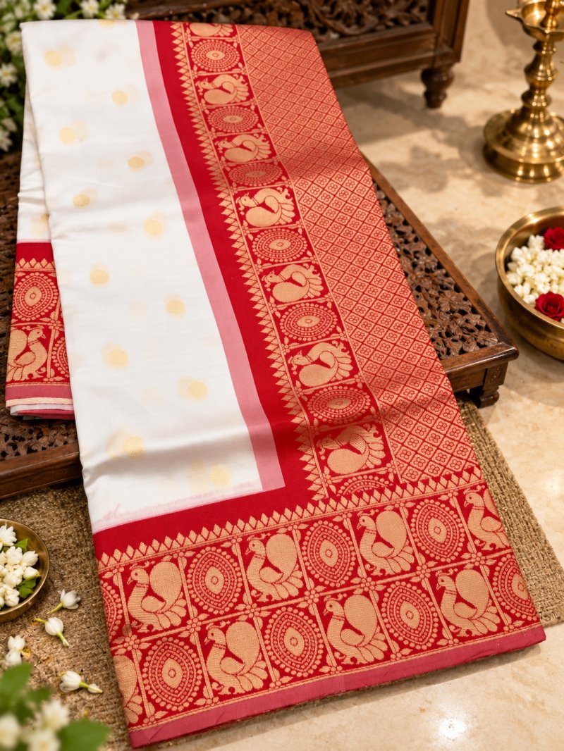 Bangoli By Aab Art Silk Jacquard Border Saree